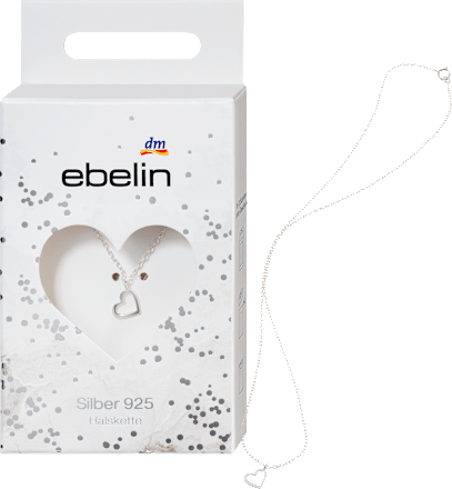 ebelinHalskette 925 Silber mit Herz-Anhänger, 1 St