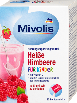 MivolisKindergetränk, Heiße Himbeere (20 Sticks), 100 gNahrungsergänzungsmittel