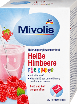 MivolisKindergetränk, Heiße Himbeere (20 Sticks), 100 gNahrungsergänzungsmittel