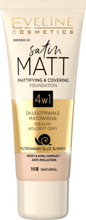 satin Matt 4u1 tekući puder – 103 Natural, 30 ml