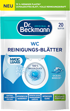Dr. BeckmannWC Reinigungs-Blätter Ocean Breeze, 20 St