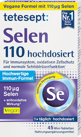 teteseptSelen 110 hochdosiert Tabletten 45 St, 12,6 gNahrungsergänzungsmittel
