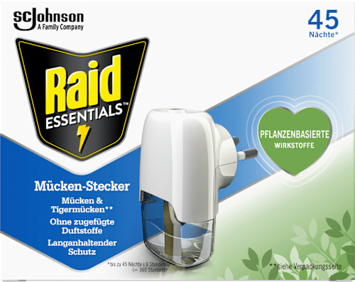 Raid ESSENTIALSMückenstecker 45 Nächte Starterset, 32 mlBiozidprodukt