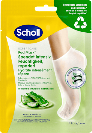 SchollFußmaske Socken mit Aloe Vera (1 Paar), 2 St