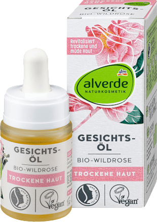 alverde NATURKOSMETIKGesichtsöl Wildrose, 15 ml