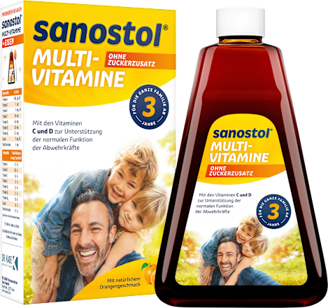 SanostolMulti-Vitamine ohne Zuckerzusatz, 230 mlNahrungsergänzungsmittel