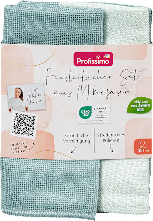 ProfissimoFenstertücher aus Mikrofaser, 2 St