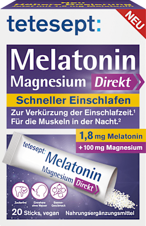teteseptMelatonin + Magnesium Direkt Sticks 20 St, 36 gNahrungsergänzungsmittel
