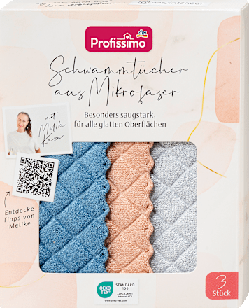 ProfissimoSchwammtücher aus Mikrofaser, 3 St