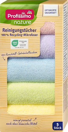 ProfissimoReinigungstücher nature 100% Recycling-Mikrofaser