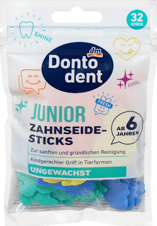 DontodentZahnseidesticks Junior ab 6 Jahren, 32 St