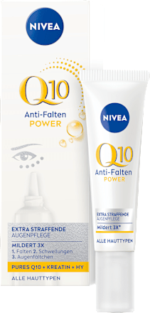 NIVEA Q10+ Anti-Falten Augenroller – 10 Ml, Mit Kühlball, Gegen Tränensäcke & Fältchen