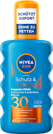 NIVEA SUNSonnenspray Schutz & Bräune LSF 30, 200 ml