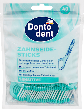 DontodentZahnseidesticks Sensitive, 40 St