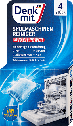 DenkmitSpülmaschinenreiniger, 4 St