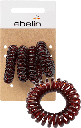 ebelinHaargummis Spirale klein braun, 4 St