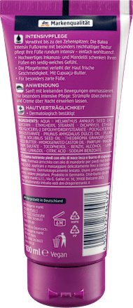 Balea Fußpflege 2er-Set – INTENSIV Creme & SET YOUR MIND FREE Creme, Je 100 Ml, Vegan & Ohne Mikroplastik