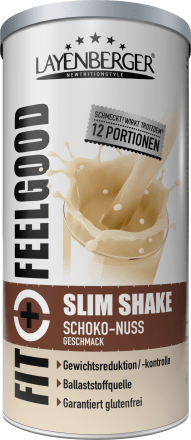 Layenberger Fit+FeelgoodDiät Shake, Slim Shake Schoko & Nuss, 396 g