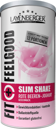 Layenberger Fit+FeelgoodDiät Shake, Slim Shake rote Beeren & Joghurt, 396 g