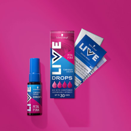 Schwarzkopf LIVE LIVE Drops barva na vlasy Petal Pink, 1 ks | dm.cz