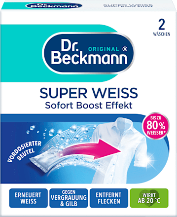 Dr. BeckmannWäsche Weiß super im Beutel, 80 g