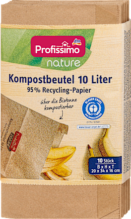 The Caddy Company Sacchetti Compostabili 7 Litri Per Rifiuti Alimentari | 150 Pezzi, 100% Biodegradabili Certificati EN 13432