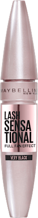 MAYBELLINE NEW YORKMascara Lash Sensational Voller-Wimpern-Fächer 01 Very Black, 9,5 ml