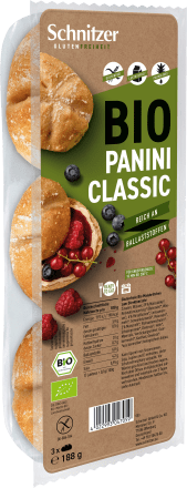 SchnitzerAufbackbrötchen, Panini Classic (3 Stück), 188 g