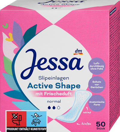 JessaSlipeinlagen Active Shape mit Frischeduft, 50 St