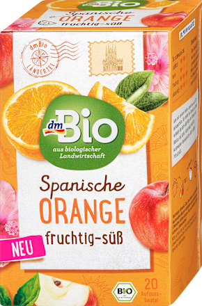 dmBioFrüchtetee Spanische Orange (20 Beutel), 40 g
