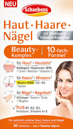 SchaebensHaut Haare Nägel Beauty-Komplex Tabletten 30 St, 24 gNahrungsergänzungsmittel