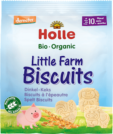 HolleBabykekse Litte Farm Biscuits Dinkel, ab 10 Monaten, 100 g