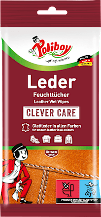 PoliboyMöbelpflege Feuchttücher alle Glattleder, 20 St