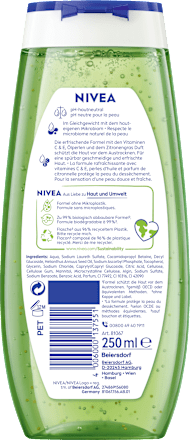 Nivea Duschgel LIEBE Abenteuer Mit Aloe Vera – 250 Ml, Pflegend, Erfrischend, Für Tägliche Dusche