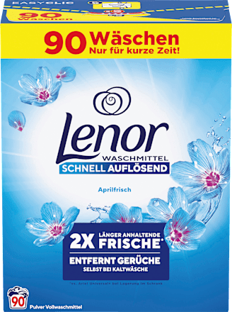 LenorVollwaschmittel Pulver Aprilfrisch, 90 Wl