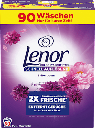 LenorColorwaschmittel Pulver Blütentraum, 90 Wl