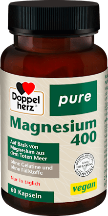 DoppelherzMagnesium 400 Kapseln 60 St, 45,7 gNahrungsergänzungsmittel