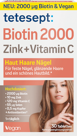 teteseptBiotin 2000 Tabletten 30 St, 18 gNahrungsergänzungsmittel