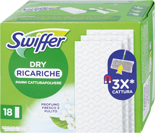 Ricariche Panni Swiffer 3D Catturapolvere 84 Pezzi - 3 Volte Pi&ugrave; Spessi Per Polvere, Sporco E Peli Animali