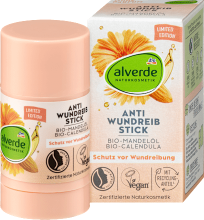 alverde NATURKOSMETIKAnti-Wundreibstick Bio-Mandelöl Bio-Calendula, 25 g
