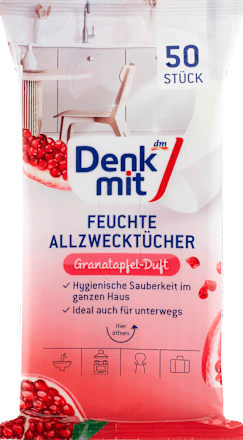 DenkmitFeuchte Allzwecktücher Granatapfel, 50 St