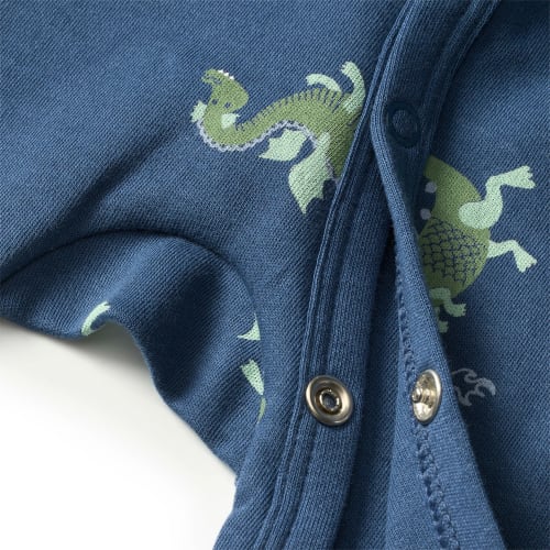 St Drachen-Muster, 1 Gr. blau, Schlafanzug 86/92, mit