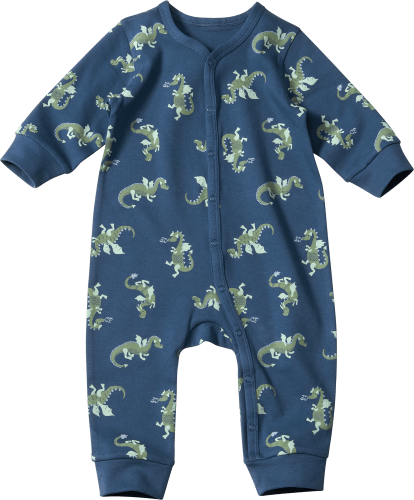 Schlafanzug mit Drachen-Muster, blau, Gr. 86/92, 1 St