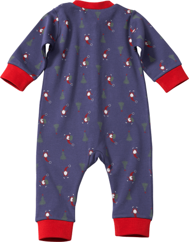 Schlafanzug mit Wichtel-Muster, blau 62/68, Gr. & St rot, 1