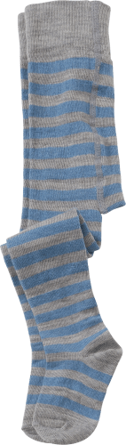 Strumpfhose mit Bio-Schurwolle, blau & grau, Gr. 74/80, 1 St
