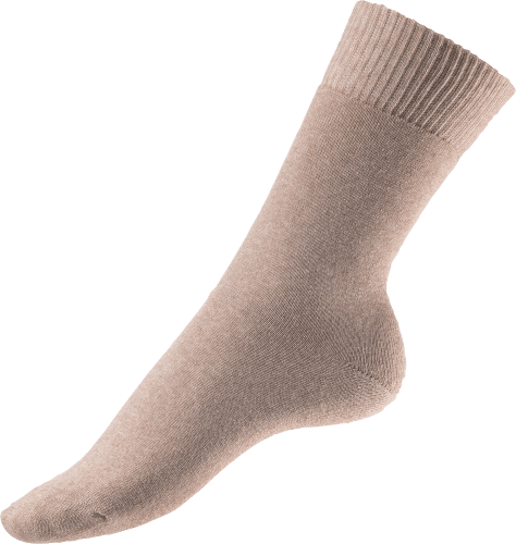 Soft-Socken mit 39-42, 1 Gr. braun, St Bio-Baumwolle