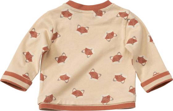 Langarmshirt mit Fuchs-Muster, braun, Gr. 1 St 68