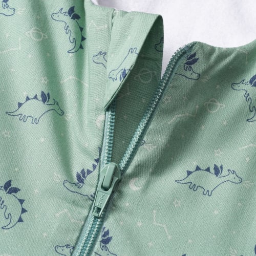 Schlafsack 3 TOG mit Drachen-Muster, 1 cm, grün, 110 St