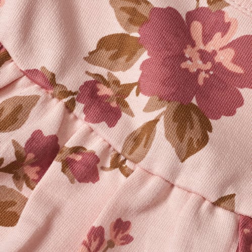Kleid Pro Climate Rosen-Muster, 116, 1 Gr. rosa, mit St