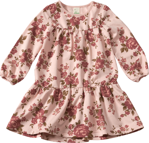 Kleid Pro Climate mit rosa, 1 St Rosen-Muster, Gr. 110